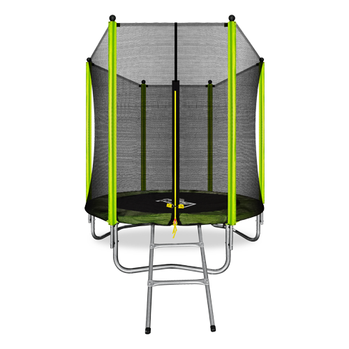 ARLAND Батут  6FT с внешней страховочной сеткой и лестницей (Light green) – фото