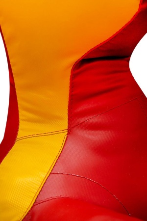 Манекен для борьбы SportPanda 150 см, 25-35 кг, двуногий, красный / жёлтый