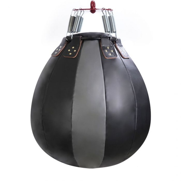 Боксерская груша «ШАР», ПВХ, 60 см, диаметр 50 см, 30 кг, серый – фото
