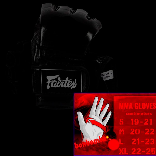 Перчатки для ММА Fairtex FGV18 Alistar Overeem, тренировочные, чёрный – фото