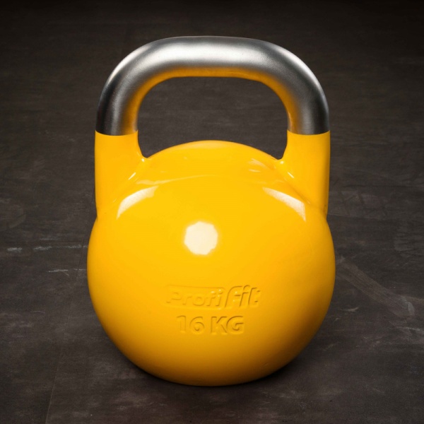 Гиря соревновательная 16 кг, жёлтый – фото