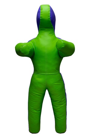 Манекен для борьбы SportPanda 160 см, 25-38 кг, двуногий, зелёный / синий