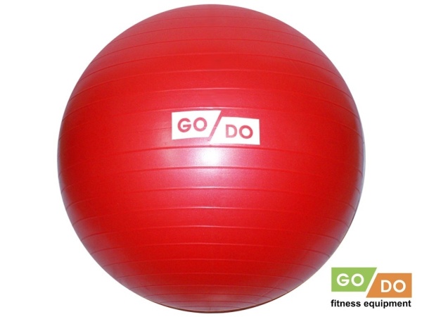 Мяч для фитнеса / фитбол GO DO FB-85, 85 см, матовый, красный – фото