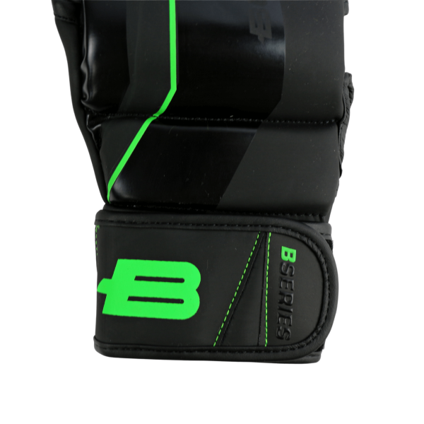 Перчатки для ММА Boybo B-series, тренировочные, чёрно-зелёный – фото