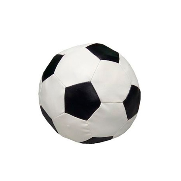 Мяч мягконабивной, диаметр 25 см, Чёрный / белый