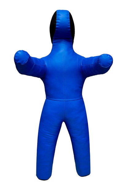 Манекен для борьбы SportPanda 170 см, 35-45 кг, двуногий, синий / чёрный