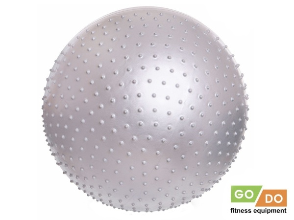 Мяч для фитнеса / фитбол GO DO ВМ-65-СЕ, 65 см, серый – фото