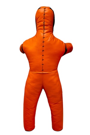 Манекен для борьбы SportPanda 140 см, 15-28 кг, двуногий, оранжевый / чёрный