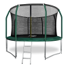 ARLAND Батут премиум 12FT с внутренней страховочной сеткой и лестницей (Dark green) – фото
