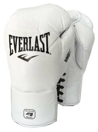 Боксерские перчатки Everlast MX Pro Fight, для соревнований, белый – фото