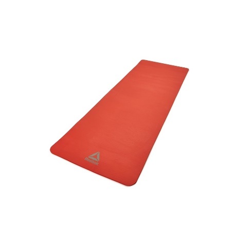 Коврик для йоги и фитнеса Reebok, каучук, 7 мм, красный – фото