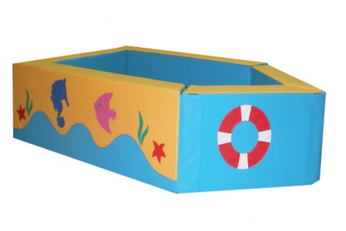 Детский сухой бассейн «Лодочка», размер 168x100 см, высота борта 40 см – фото