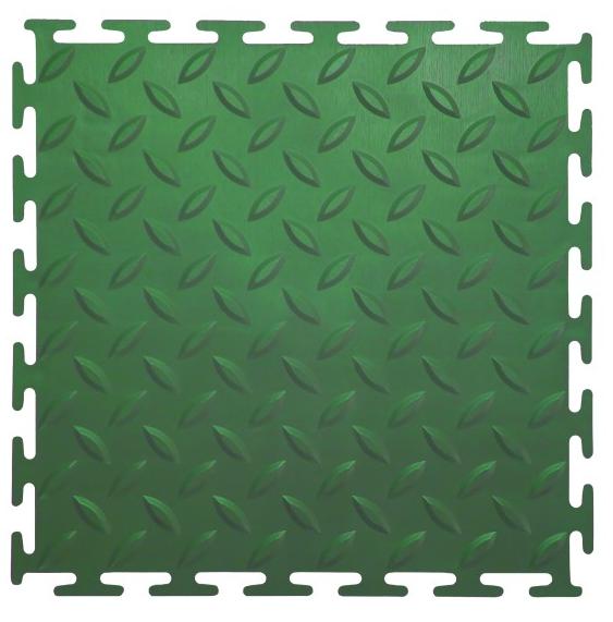 Плитка ПВХ Mini Grain, 5 мм, 250*250, зелёный – фото