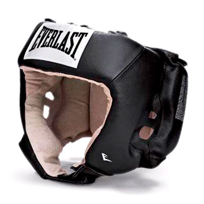  Шлем боксерский Everlast USA Boxing, для соревнований, красный, S, чёрный