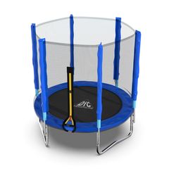 Батут DFC Trampoline Fitness с сеткой 5ft Синий – фото