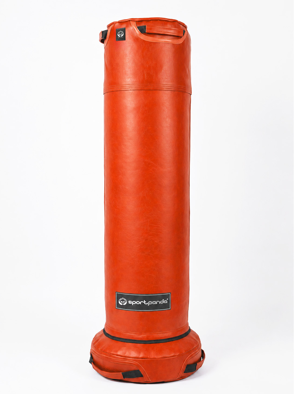 Напольный боксерский мешок ORANGE, натуральная кожа, 140 см, D-35 см, 45 кг – фото