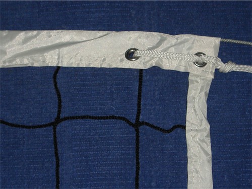 Сетка волейбольная 2 мм, с тросом, чёрный – фото