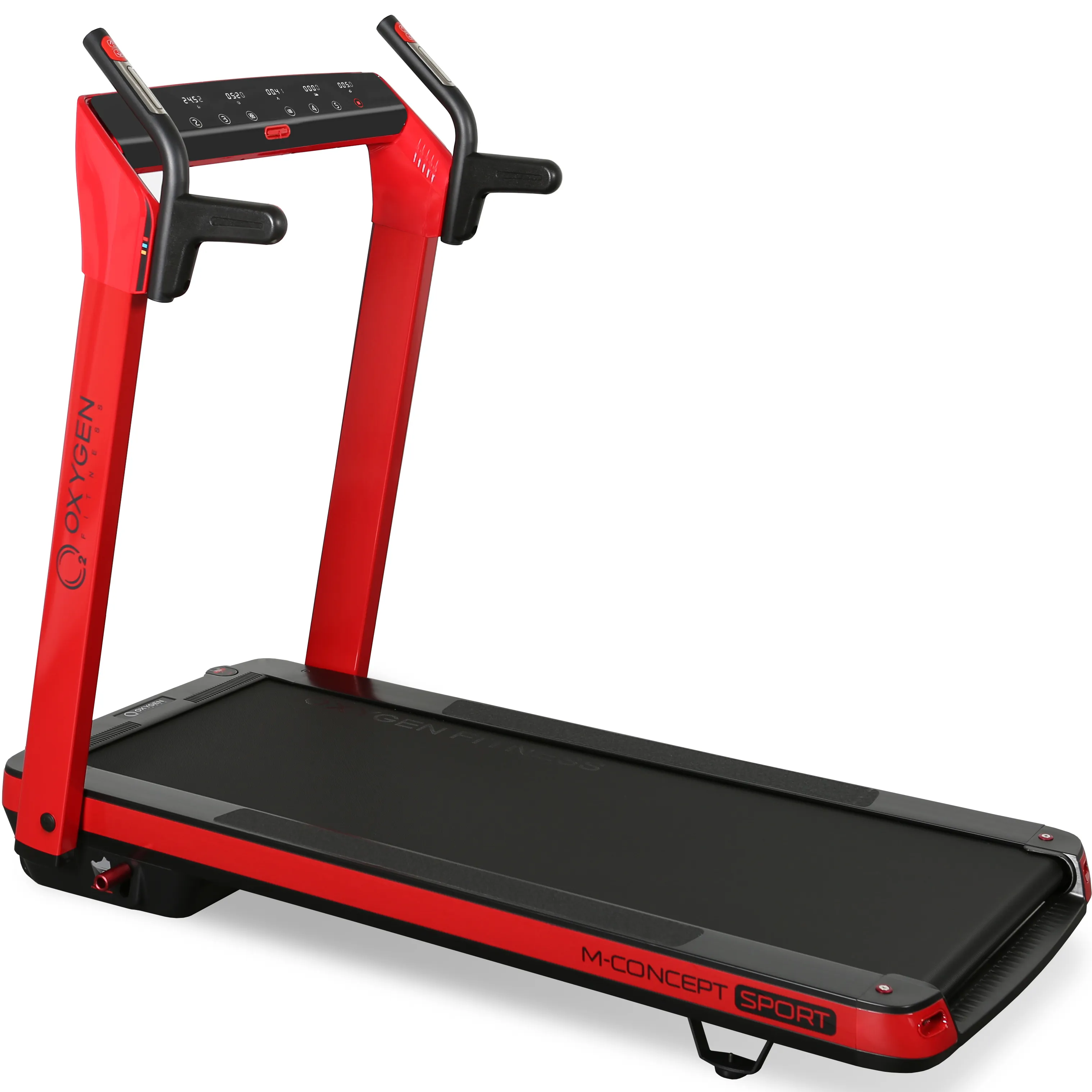 Беговая дорожка OXYGEN FITNESS M-CONCEPT SPORT, электрическая, для дома, красный – фото