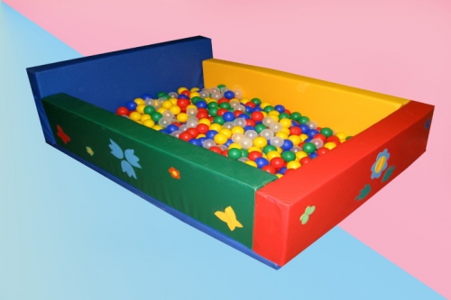 Детский сухой бассейн прямоугольный, 195*170 см, для 700-850 шариков – фото