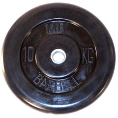 Диск обрезиненный BARBELL MB (металлическая втулка) 10 кг / диаметр 26 мм – фото