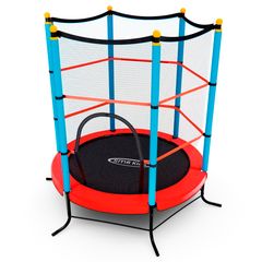 Батут детский DFC SMRKIDS 55" с сеткой, RED – фото
