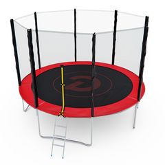 Батут с сеткой DFC PELPO 12ft с лестницей, RED – фото
