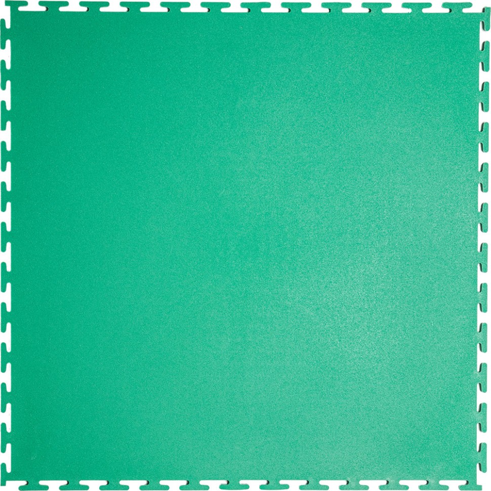 Плитка ПВХ Standart Flat, 5 мм, 500*500, зелёный – фото