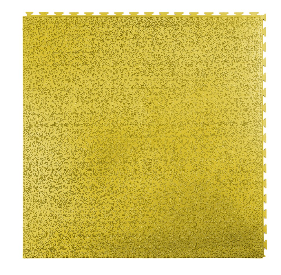 Плитка ПВХ Standart Text, 500*500, жёлтый – фото