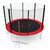 Батут с сеткой DFC PELPO 12ft с лестницей, RED – фото