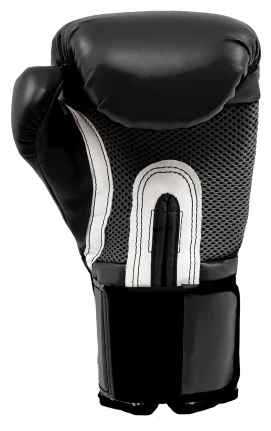 Боксерские перчатки Everlast Powerlock PU, тренировочные, чёрно-белый – фото