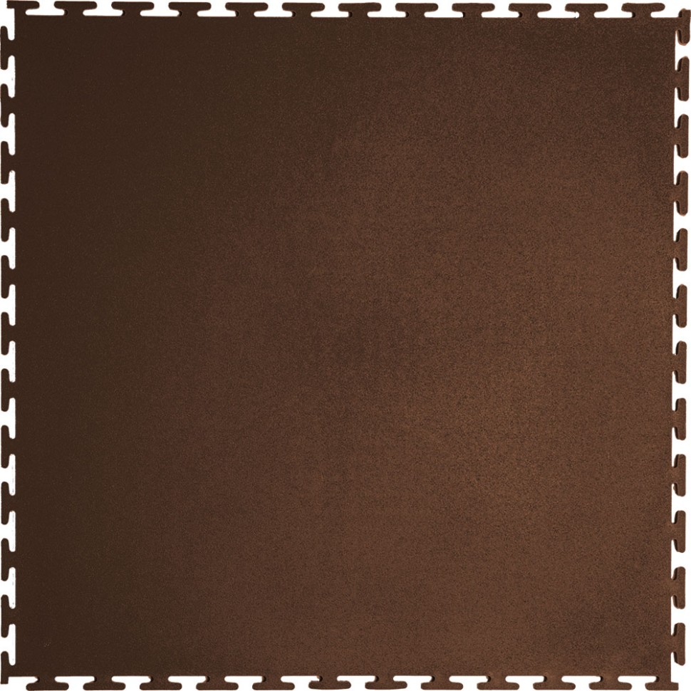 Плитка ПВХ Standart Flat, 5 мм, 500*500, коричневый – фото