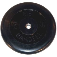 Диск обрезиненный BARBELL MB (металлическая втулка) 15 кг / диаметр 26 мм – фото