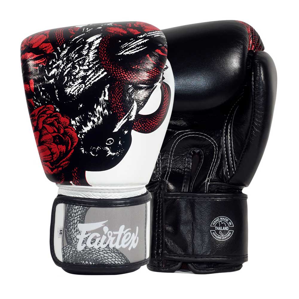 Боксерские перчатки Fairtex BGV24 Beauty of Survival, в подарочной упаковке – фото