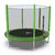 Батут DFC Trampoline Fitness с сеткой 8ft Светло-зелёный – фото