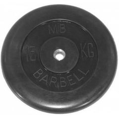 Диск обрезиненный BARBELL MB (металлическая втулка) 15 кг / диаметр 51 мм – фото
