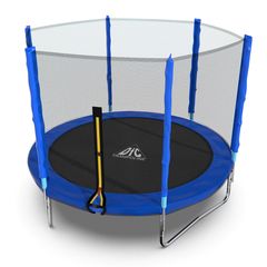 Батут DFC Trampoline Fitness с сеткой 8ft Синий – фото
