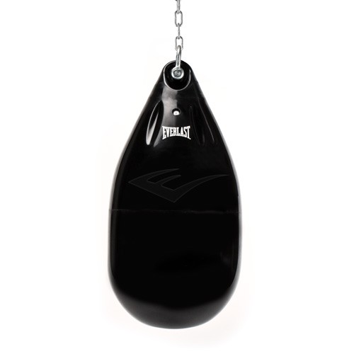 Водоналивной боксерский мешок Everlast Hydrostrike, 72 см, диаметр 37 см, 45 кг, чёрный – фото