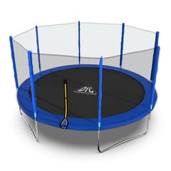 Батут DFC Trampoline Fitness с сеткой 14ft Синий – фото