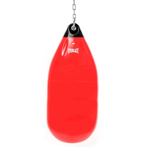 Водоналивной боксерский мешок Everlast Hydrostrike, 72 см, диаметр 37 см, 45 кг, красный – фото