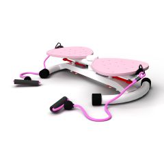 Фитнес платформа DFC "Twister Bow" с эспандерами Розовый – фото