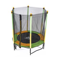 Батут DFC JUMP KIDS 55" зелено-желтый – фото