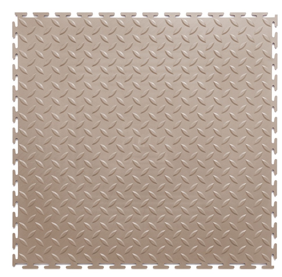 Плитка ПВХ Standart Grain, 500*500, бежевый – фото