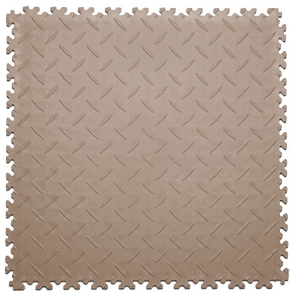Плитка ПВХ Standart Diamond, 7 мм, 500*500, бежевый – фото