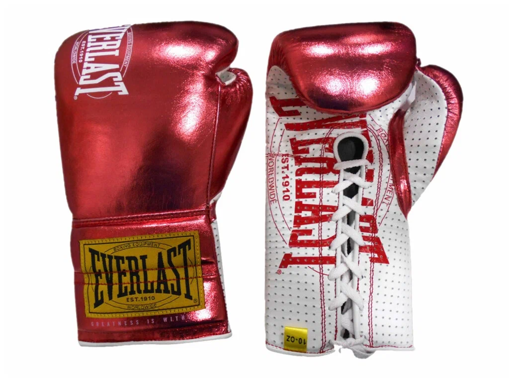Боксерские перчатки Everlast 1910 Classic, для соревнований, красный – фото