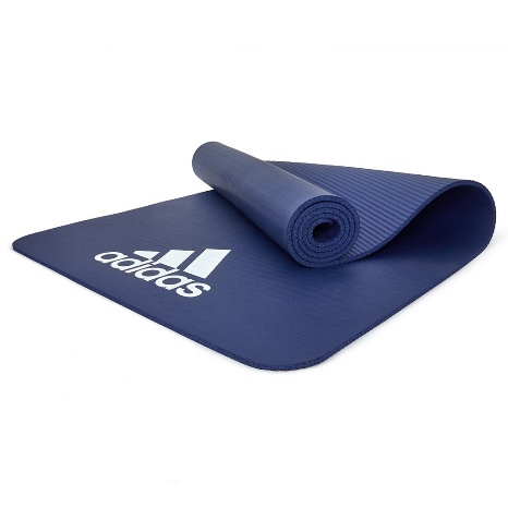 Коврик для йоги и фитнеса Adidas, 7 мм, каучук, синий – фото