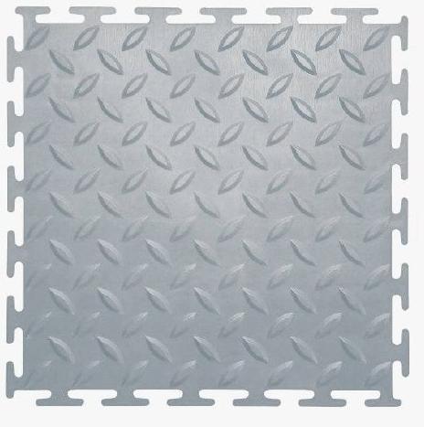 Плитка ПВХ Mini Grain, 5 мм, 250*250, серый – фото