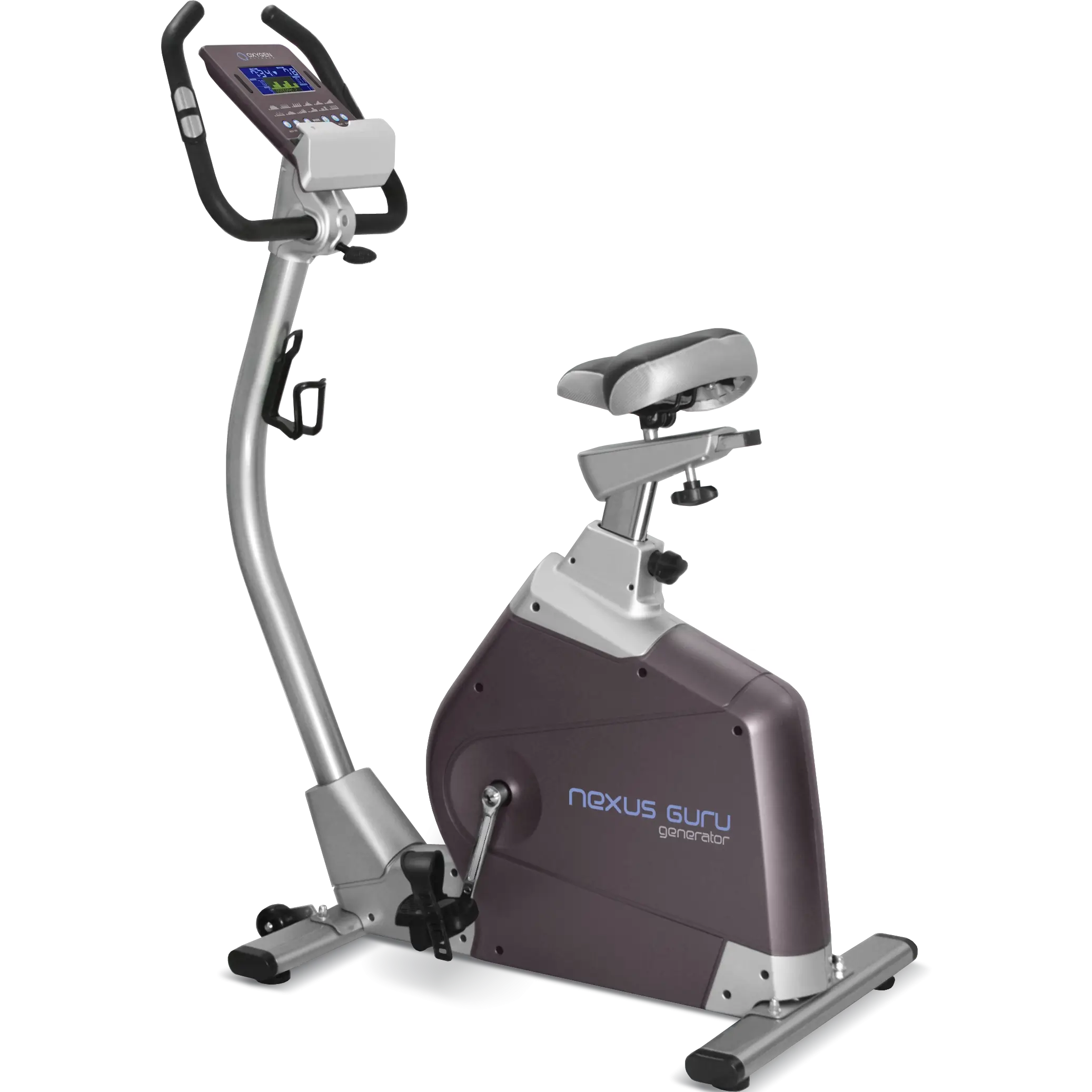 Велотренажер OXYGEN FITNESS NEXUS GURU UB HRC, вертикальный, домашний – фото