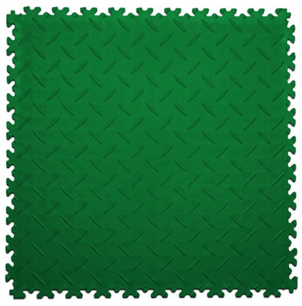 Плитка ПВХ Standart Diamond, 7 мм, 500*500, зелёный – фото
