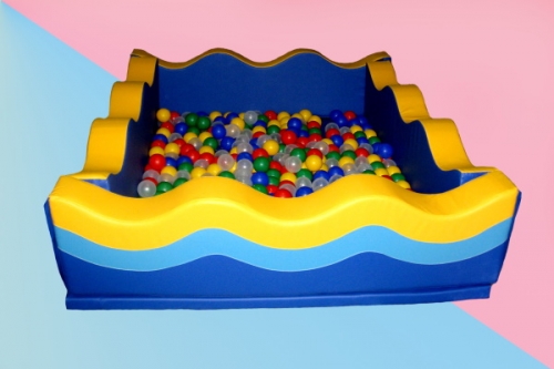 Детский сухой бассейн «Волна», 180x150 см, высота борта 40 см – фото