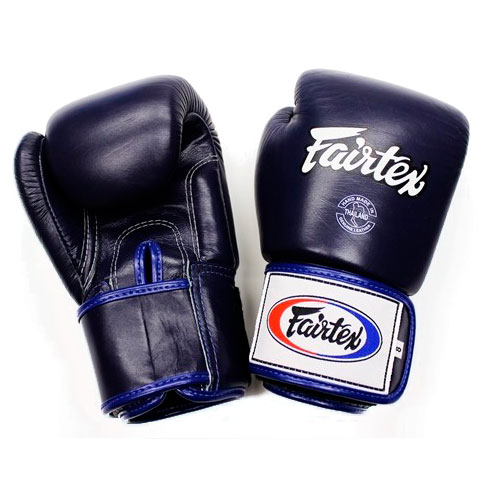 Боксерские перчатки Fairtex BGV1, тренировочные, синий – фото
